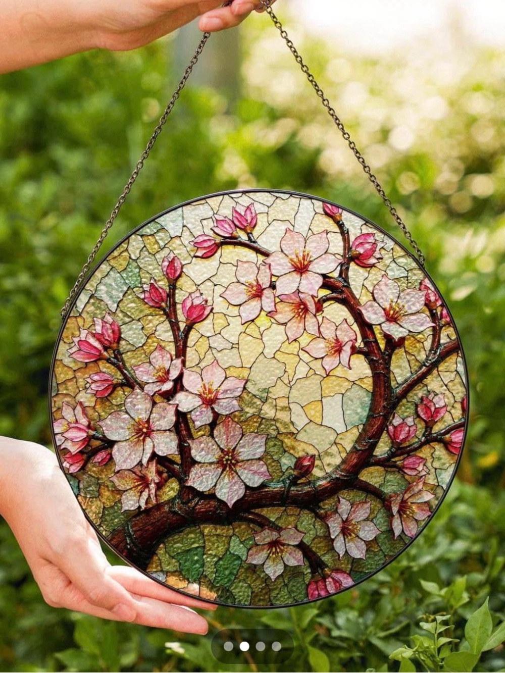 Large 11.8” Round Suncatcher - Handcrafted